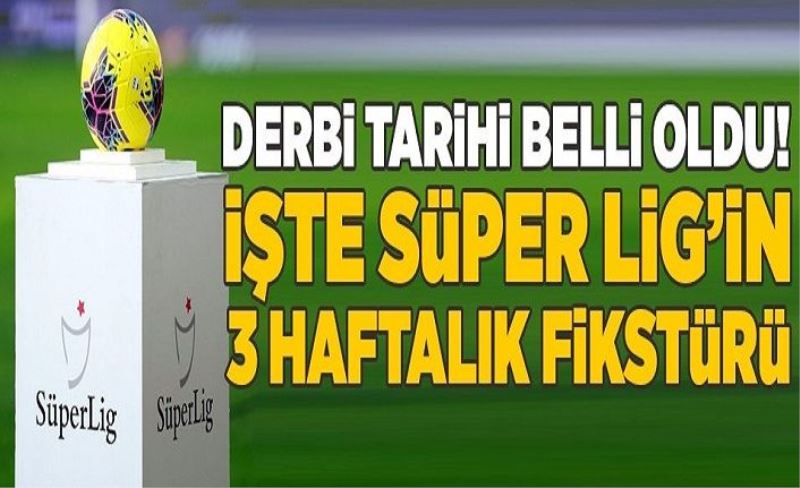 Süper Lig'de 18-19-20. hafta programı belli oldu!.