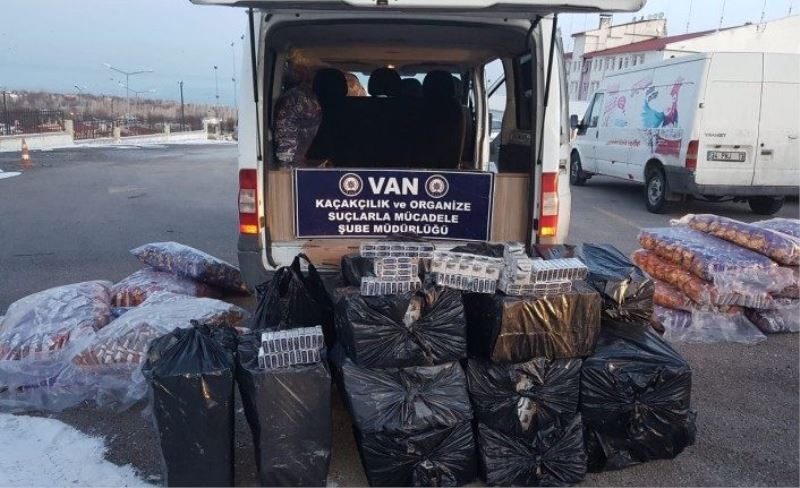 Van’da bir haftada 27 bin 650 paket kaçak sigara ele geçirildi