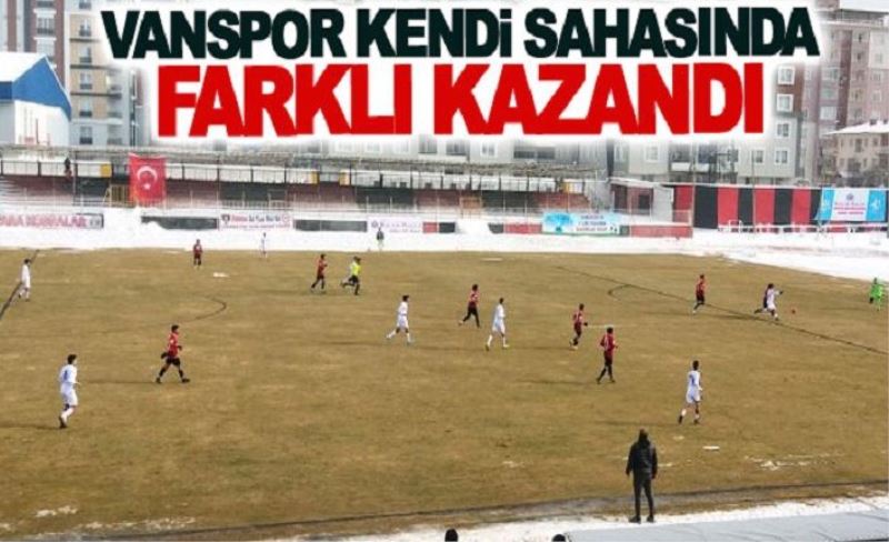 Vanspor'dan 4 gollü galibiyet:4-0