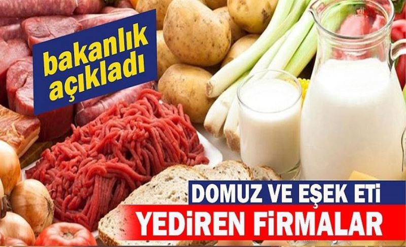 Vatandaşa domuz, at ve eşek eti yediren o firmalar