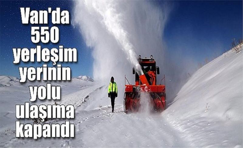 550 yerleşim yerinin yolu ulaşıma kapandı