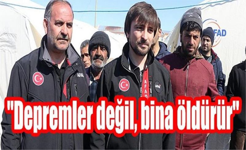 AFAD Başkanı Güllüoğlu: "Depremler değil, bina öldürür"