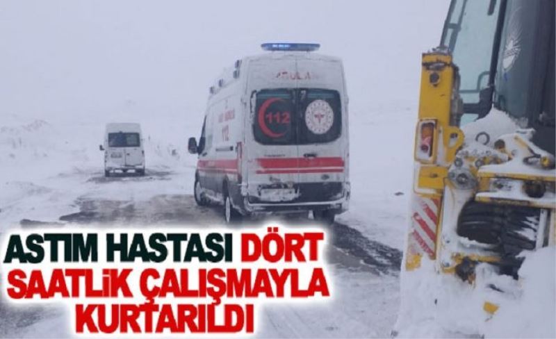 Astım hastası dört saatlik çalışmayla kurtarıldı