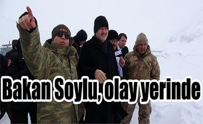 Bakan Soylu, olay yerinde