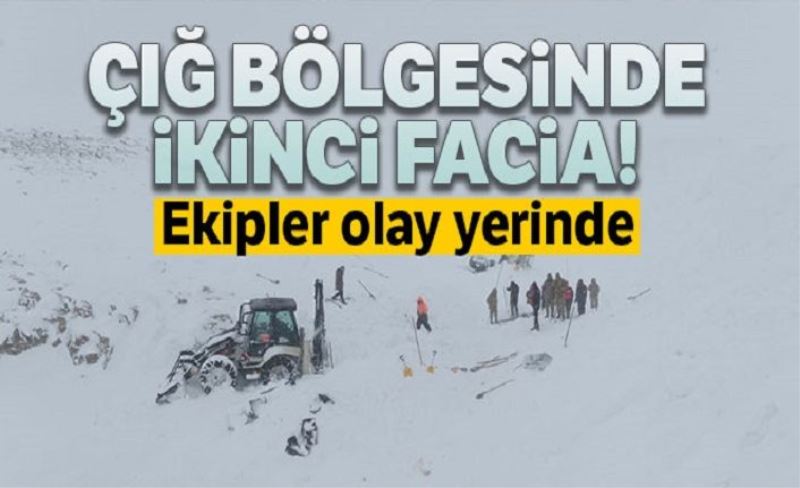 Çığ bölgesinde ikinci facia