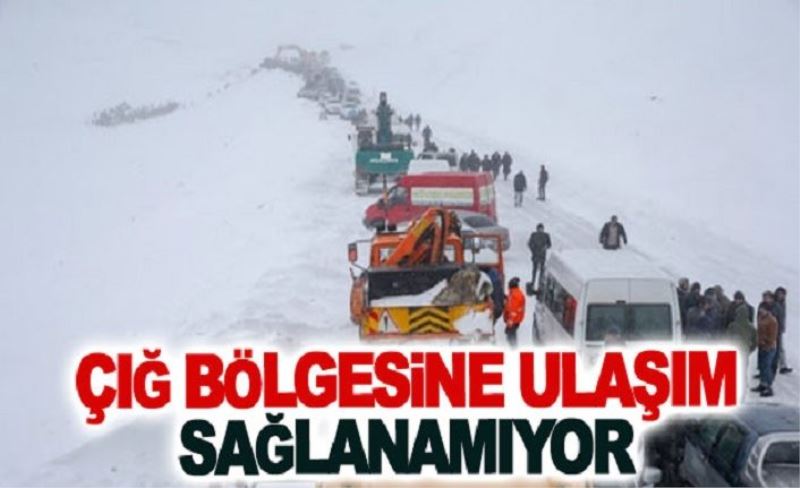 Çığ bölgesine ulaşım sağlanamıyor