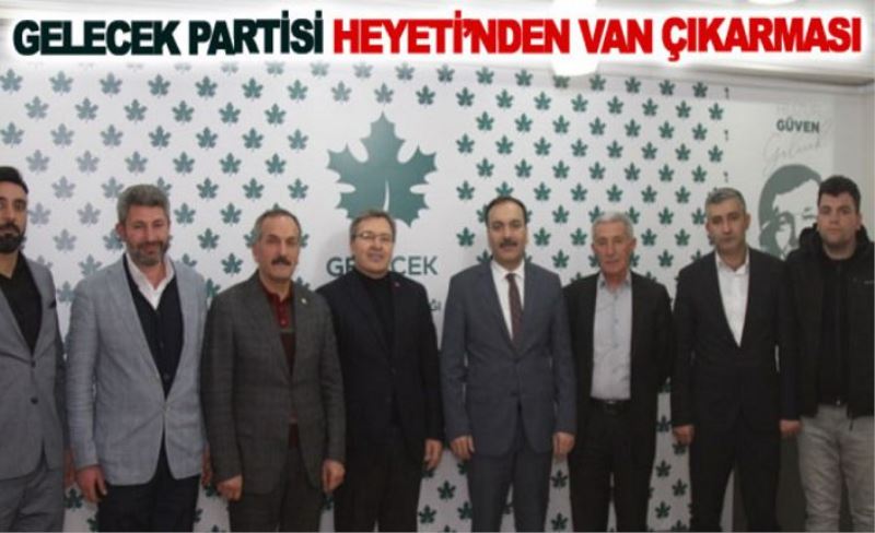 Gelecek Partisi heyeti’nden Van çıkarması