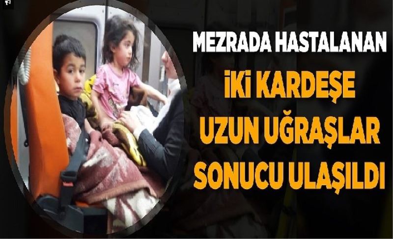 Hasta çocukları hastaneye yetiştirmek için büyük özveri…