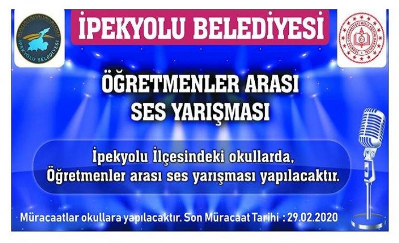 Öğretmenler arası ses yarışması başvuruları başladı