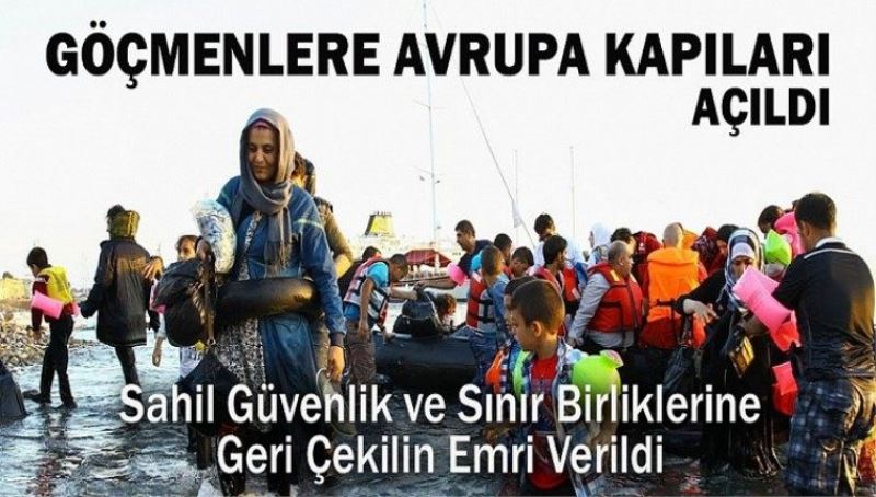 Sınır kapıları açıldı, Suriyeli mülteciler Avrupa'ya gidiyor