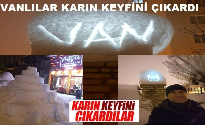 Van'dan büyüleyici kar ve kış manzaraları