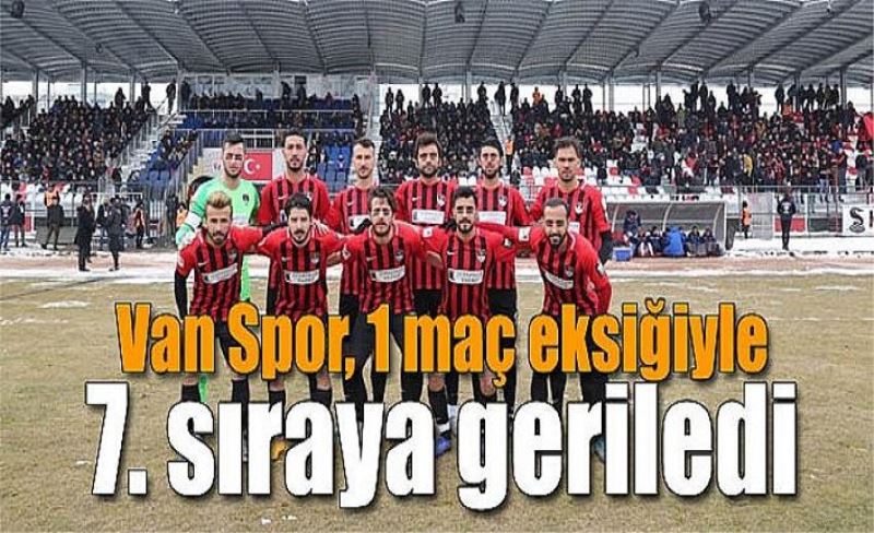 Van Spor, 1 maç eksiğiyle 7. sıraya geriledi