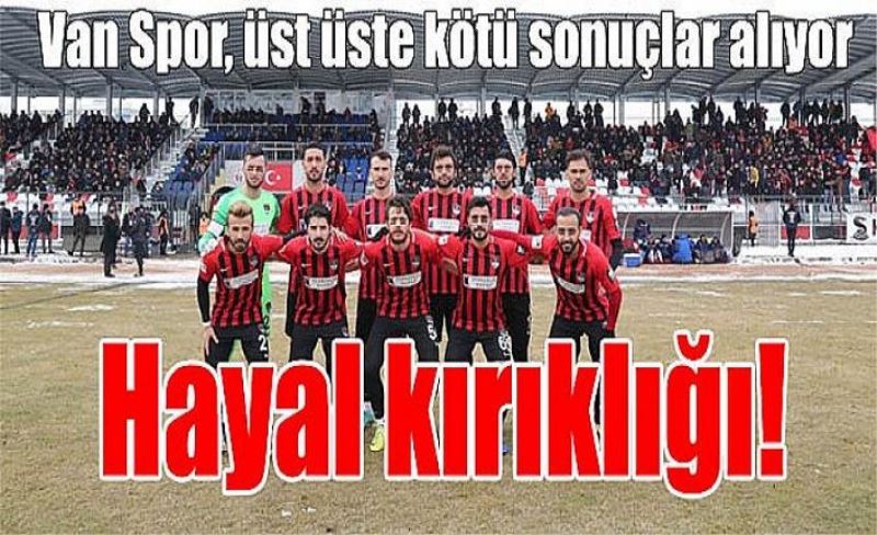 Van Spor, üst üste kötü sonuçlar alıyor