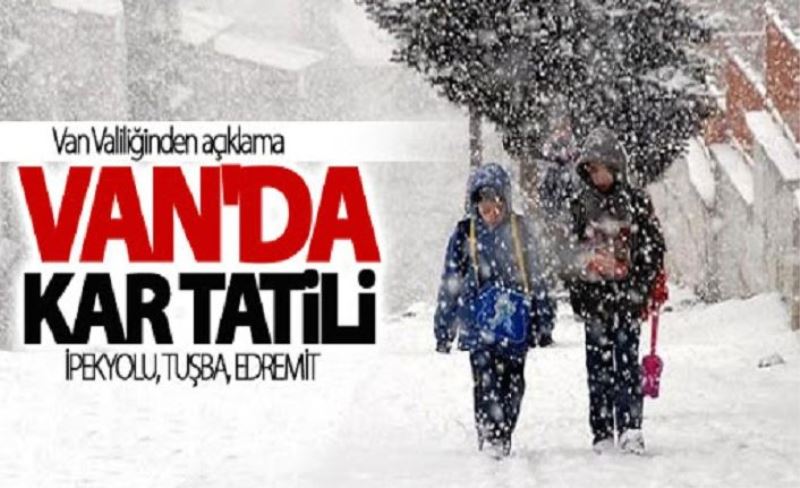 Van’da kar tatili