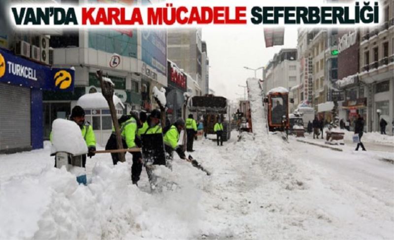 Van’da karla mücadele seferberliği