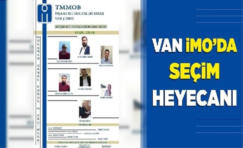 Van’da mühendisler seçime gidiyor