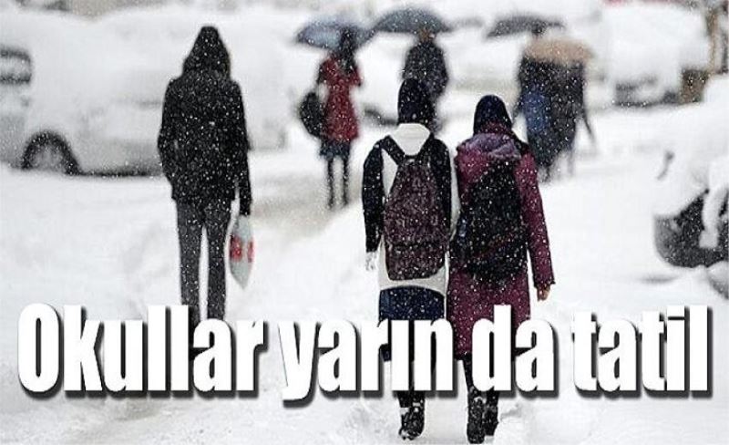 Van’da okullar yarın da tatil