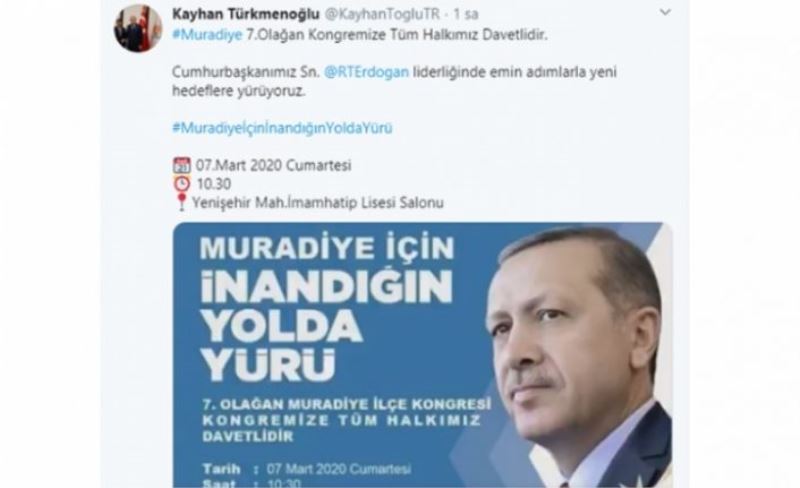 AK Parti Van İl Başkanlığında kongre maratonu başladı