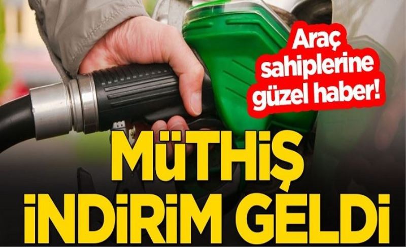 Araç sahiplerine güzel haber! Motorine 27 kuruş indirim geldi