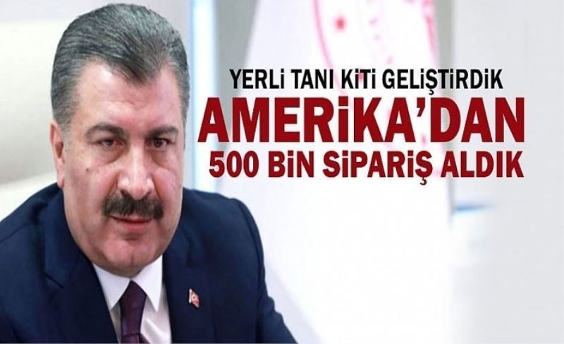 Bakan Koca: Yerli tanı kiti oluşturduk! ABD'den 500 bin sipariş aldık