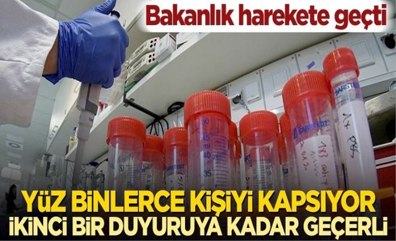 Bakanlık harekete geçti! Yüzbinlerce kişiyi kapsıyor, ikinci bir duyuruya kadar geçerli