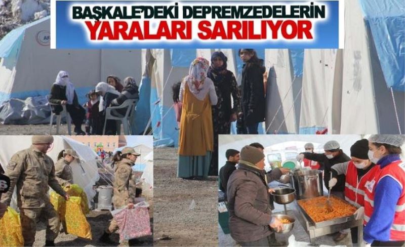 Başkale’de depremzedelerin yaraları sarılıyor