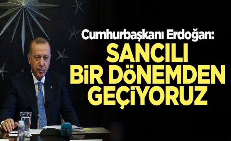 Cumhurbaşkanı Erdoğan: Sancılı bir dönemden geçiyoruz