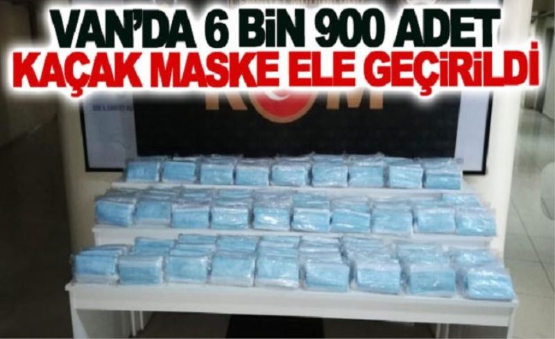 Edremit'te, 6 bin 900 adet kaçak maske ele geçirildi