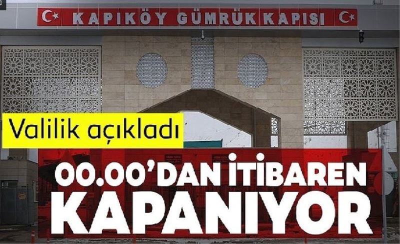 Giriş çıkışlar durduruluyor