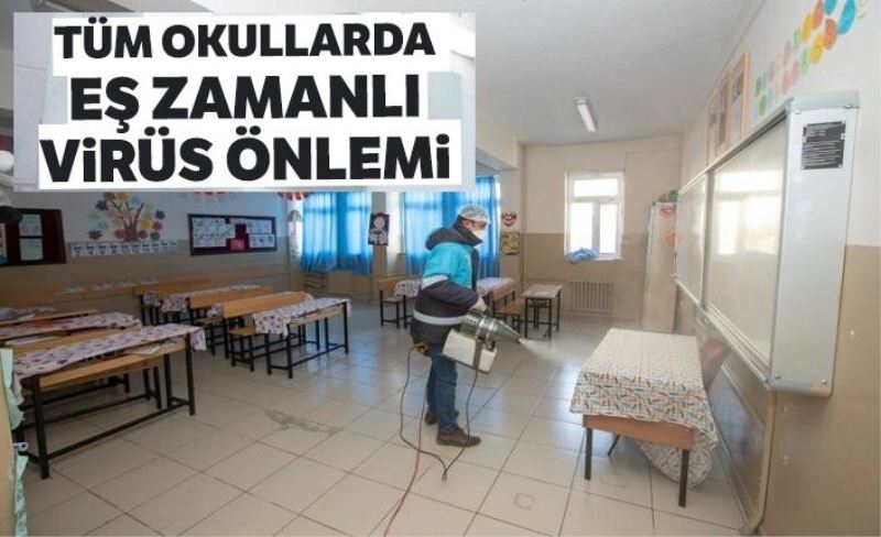 İpekyolu Belediyesi’nden okullarda virüse karşı önlem…