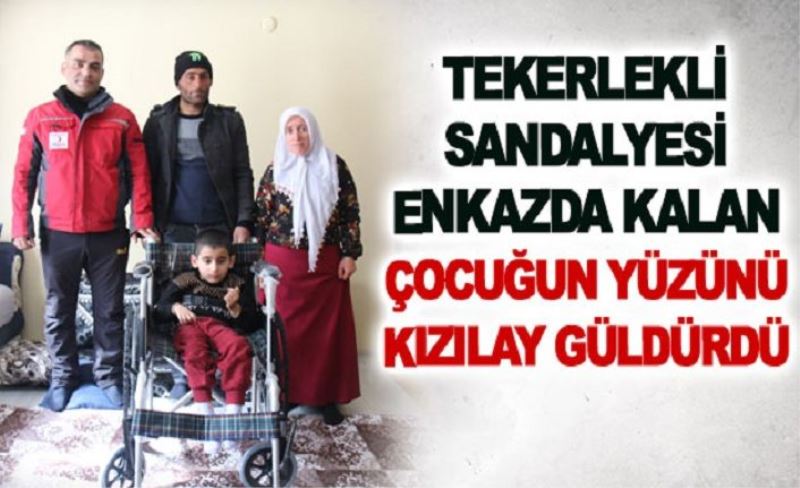 Kızılay, engelli Ali'nin yüzünü güldürdü