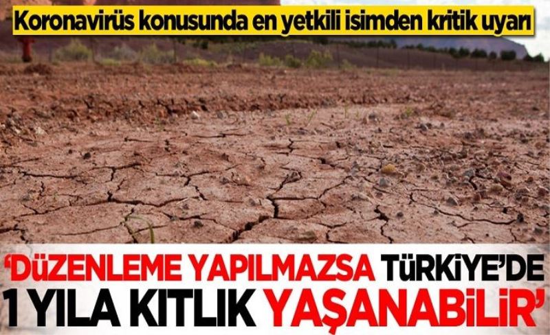 Koronavirüs konusunda en yetkili isimden kritik uyarı: Düzenleme olmazsa Türkiye'de kıtlık yaşanabilir
