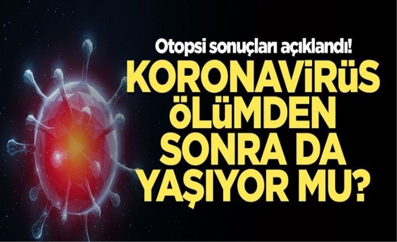 Koronavirüs ölümleri sonrası yapılan otopsi sonuçları açıklandı