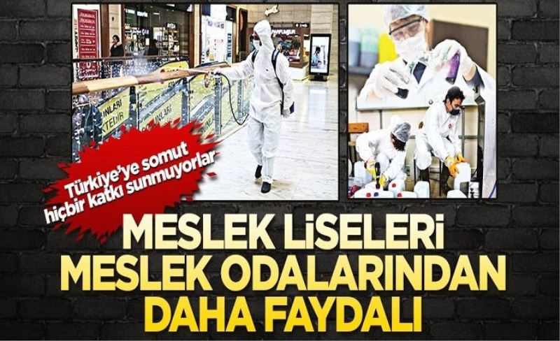 Meslek liseleri, meslek odalarından daha faydalı