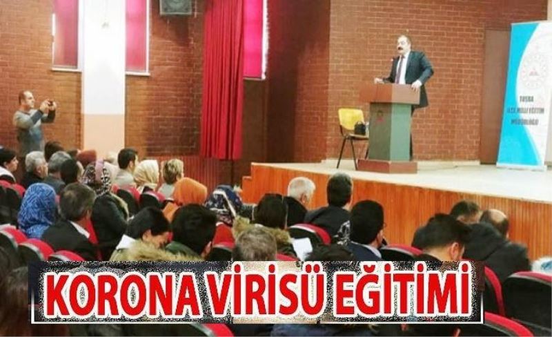 Okul müdürlerine korona virüs eğitimi…