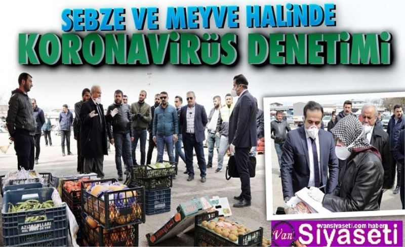 SEBZE VE MEYVE HALİNDE KORONAVİRÜS DENETİMİ