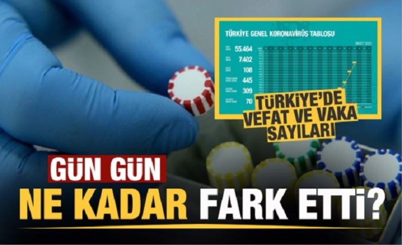 Türkiye'de gün gün koronavirüs vaka ve ölüm sayıları