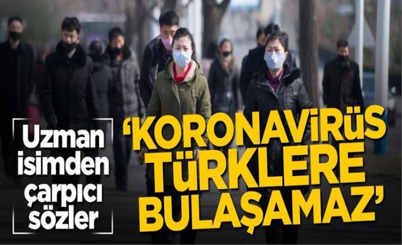 Uzman isimden çarpıcı sözler: Koronavirüs Türklere bulaşamaz