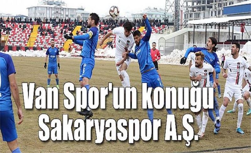 Van Spor'un konuğu Sakaryaspor A.Ş.