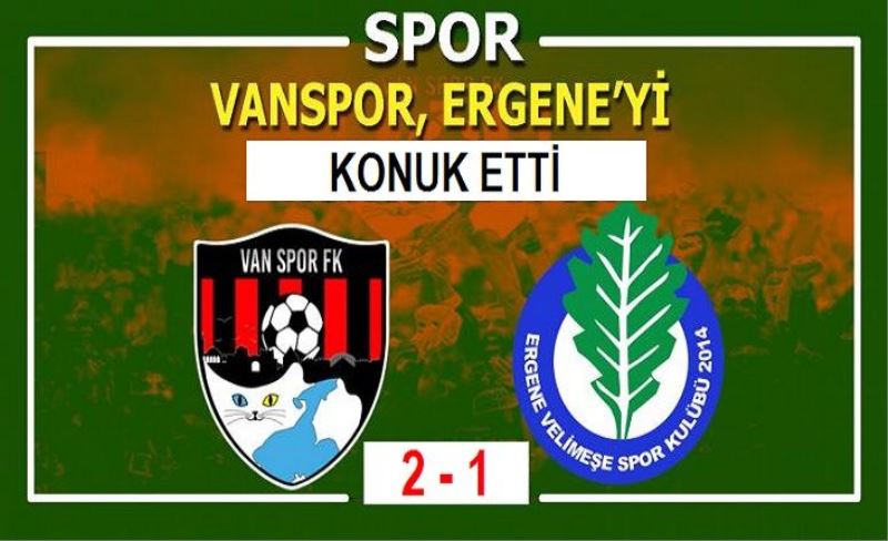 Vanspor, Ergene'yi 2 golle geçti:2-1