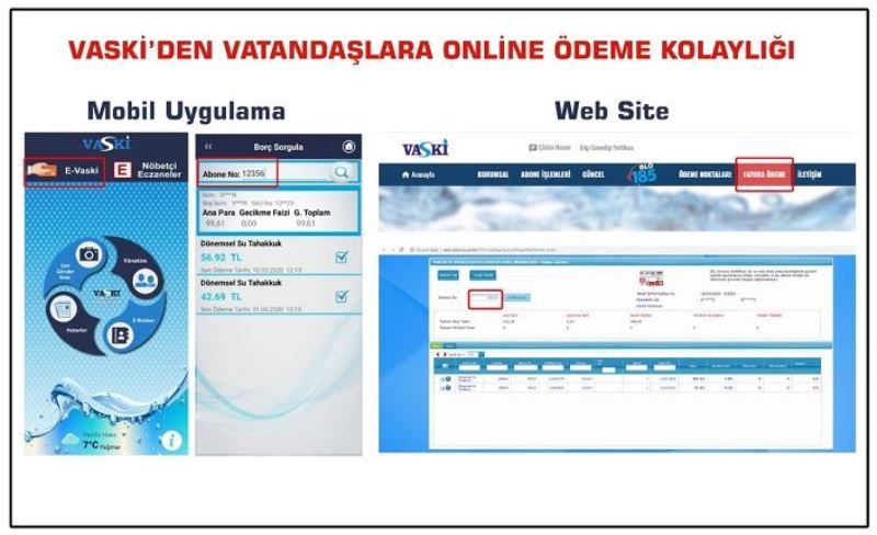 VASKİ’den online ödeme kolaylığı…