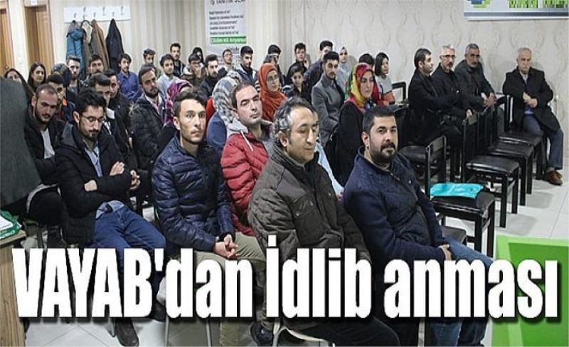 VAYAB'dan İdlib anması