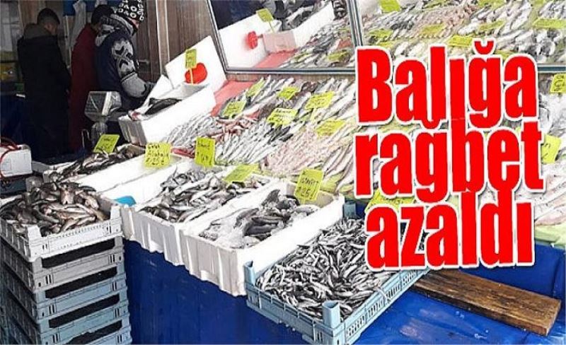 Balığa rağbet azaldı