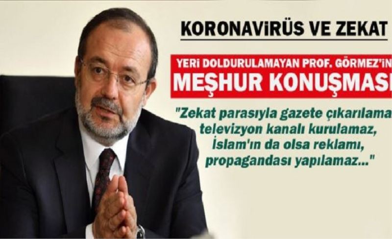 Prof. Dr. Mehmet Görmez'den ümmete sert zekat uyarısı!