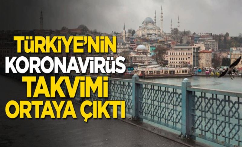 Türkiye'nin koronavirüs takvimi ortaya çıktı! Normalleşme 3 aşamada gerçekleşecek