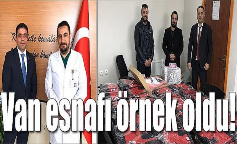 Van esnafı örnek oldu!