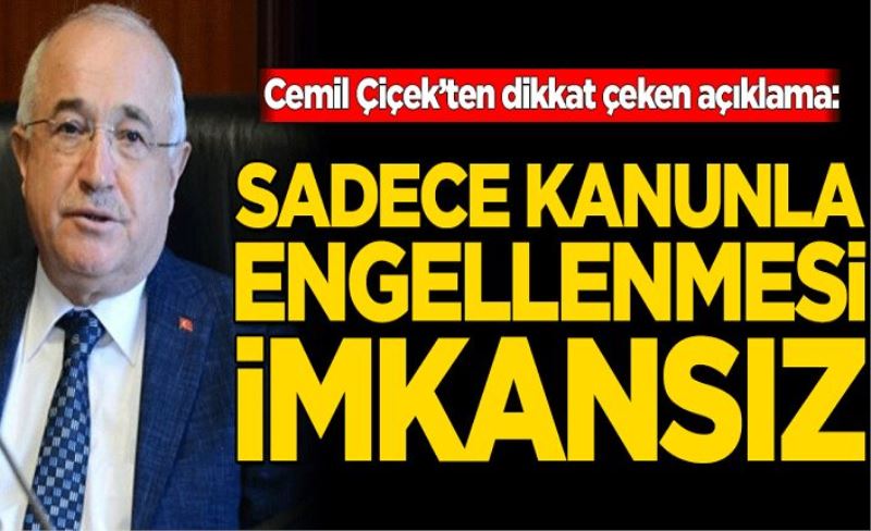 Cemil Çiçek’ten vekil transferi açıklaması