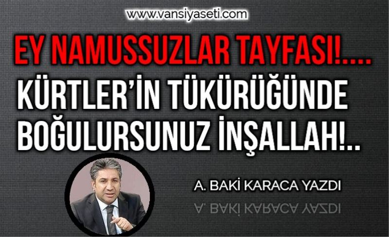 EY NAMUSSUZLAR TAYFASI!....