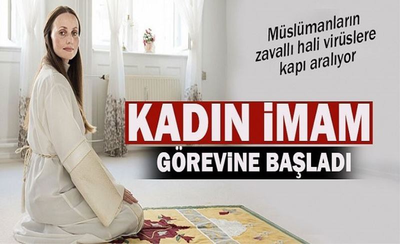 Kadın imam açtığı camide göreve başladı