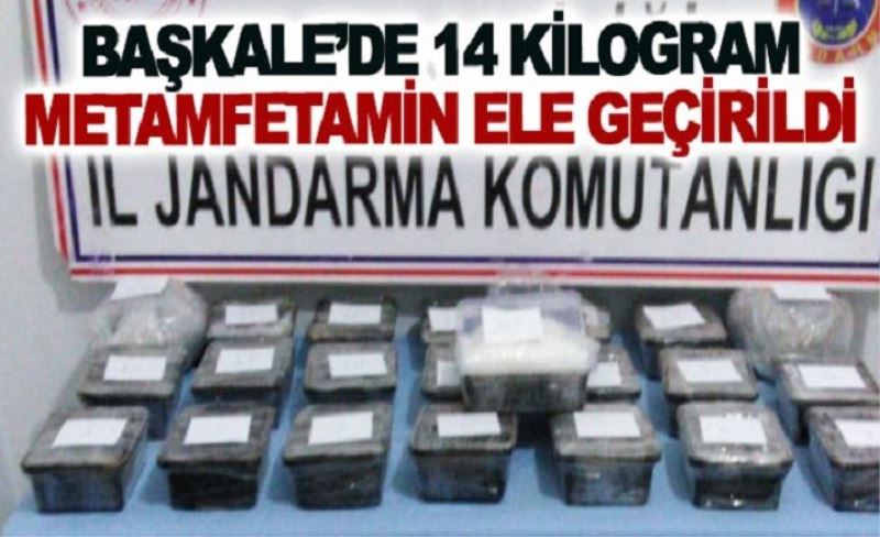 Başkale’de 14 kilogram metamfetamin ele geçirildi
